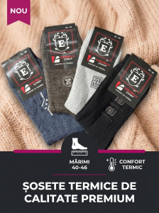 Sosete groase pentru barbati, marime 40–46, culori aleatorii (er11)